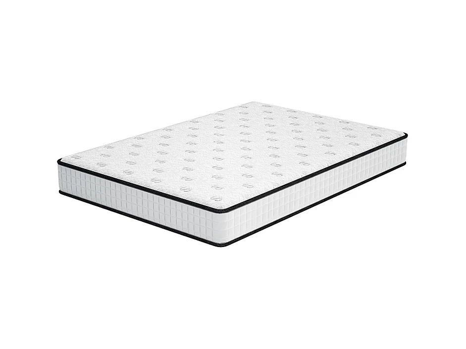 Ensemble Matelas en Mousse+ Lit Sommier Tapissier Déco 160x200cm, Epaisseur du Matelas 22cm