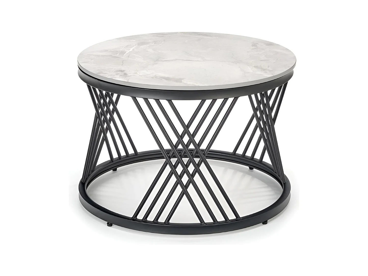 Set di tavolini da caffè Flamingo/set di 2/metallo sinterizzato/grigio nero