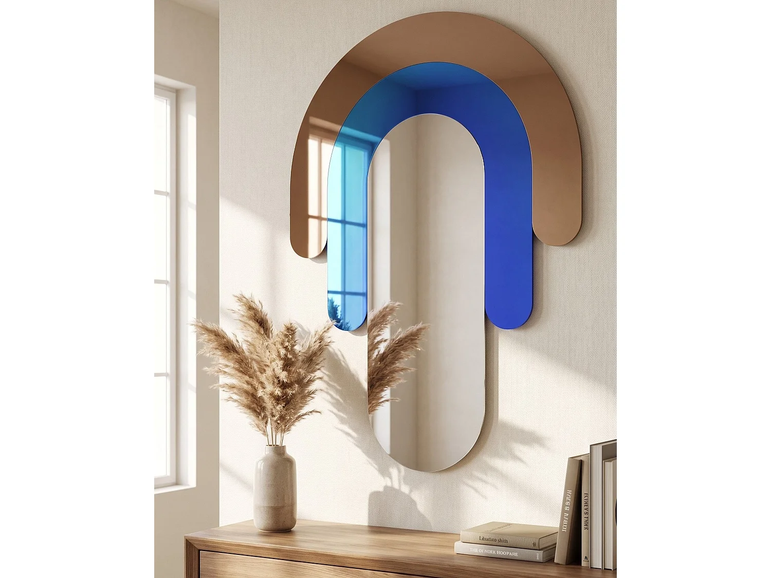 Miroir MESPAUL 60 cm 80 cm Multicolore
