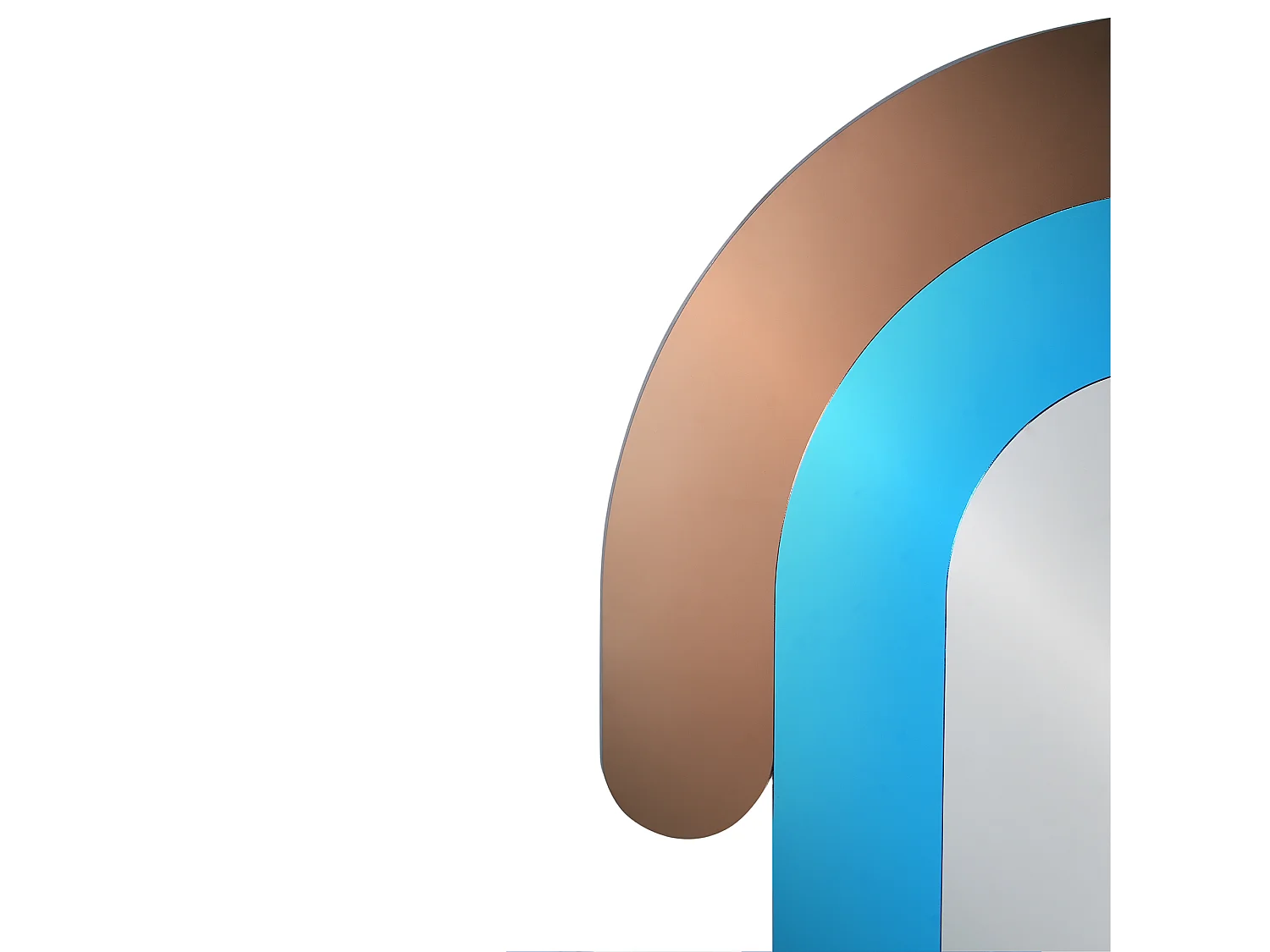 Miroir MESPAUL 60 cm 80 cm Multicolore