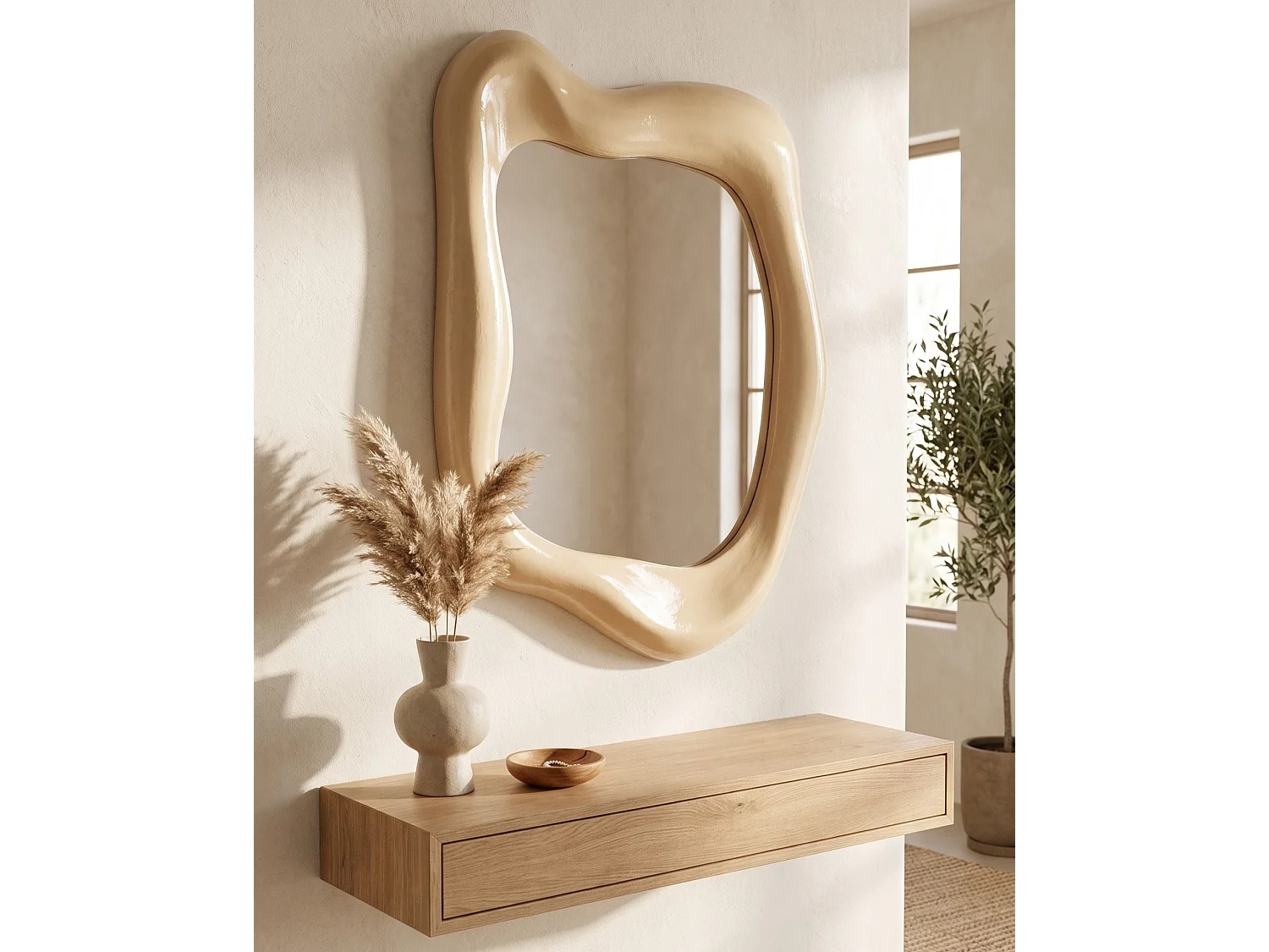Miroir SANTEC 59 cm x 77 cm Doré