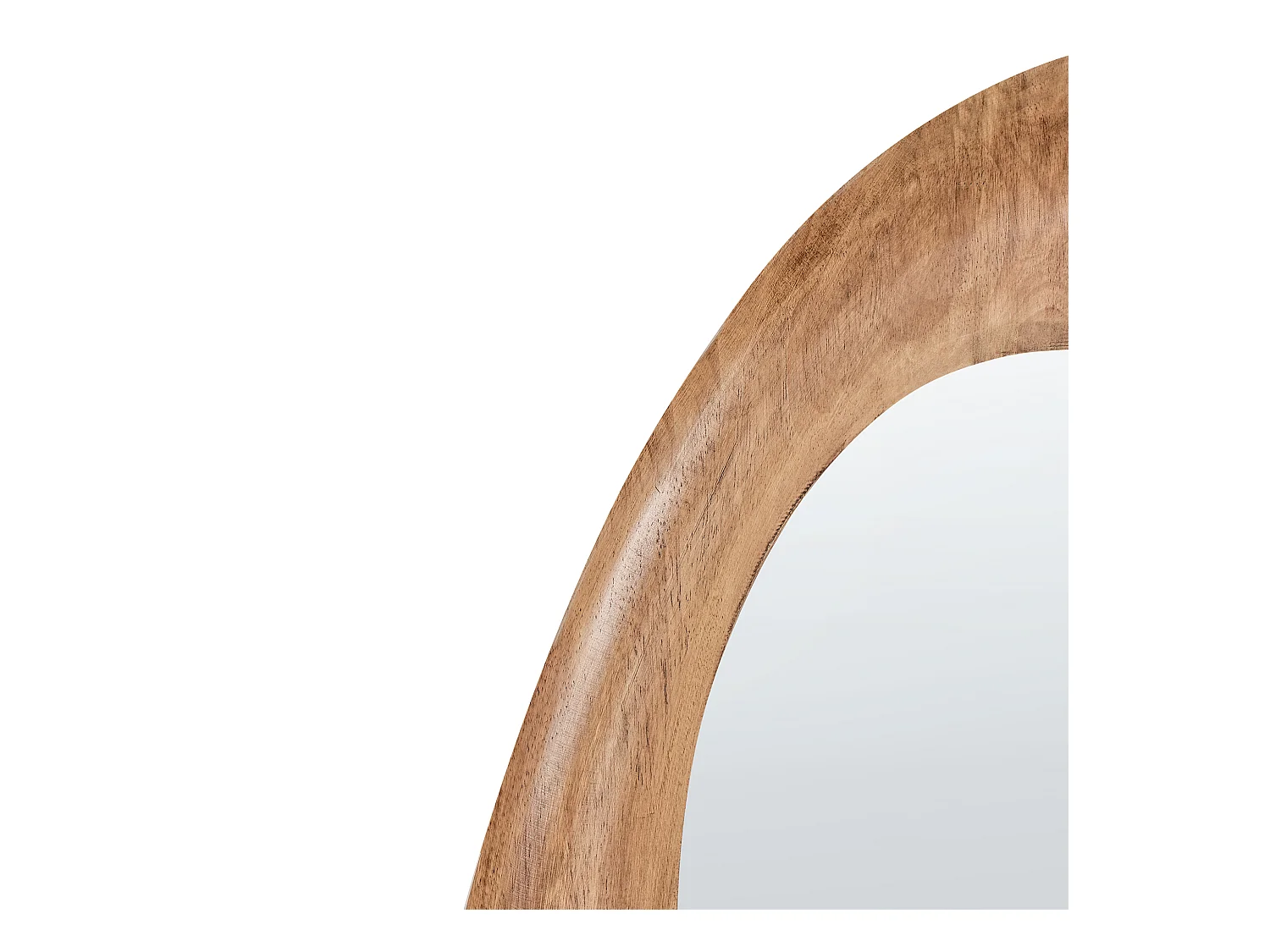 Miroir HOURTIN 68 cm 100 cm Bois Marron