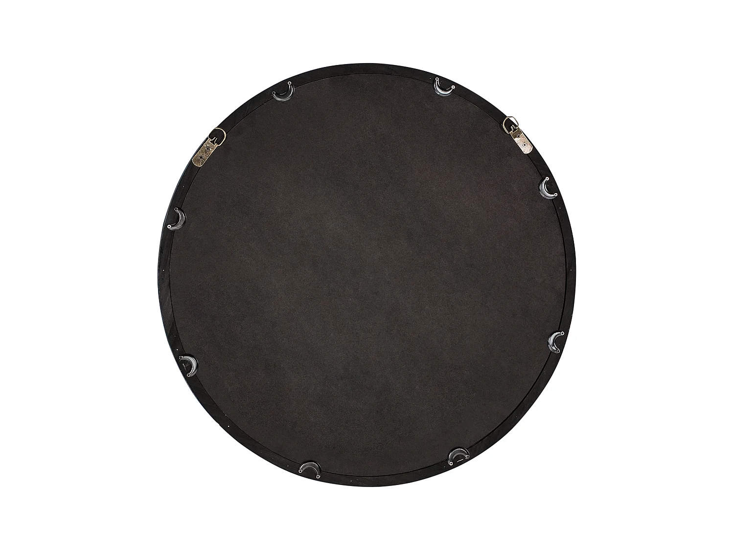 Miroir LANGON 60 cm 60 cm Bois de pin Marron foncé