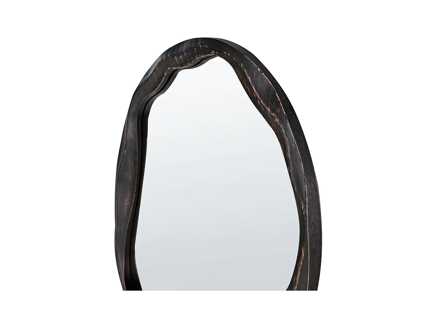 Miroir LANGON 60 cm 60 cm Bois de pin Marron foncé