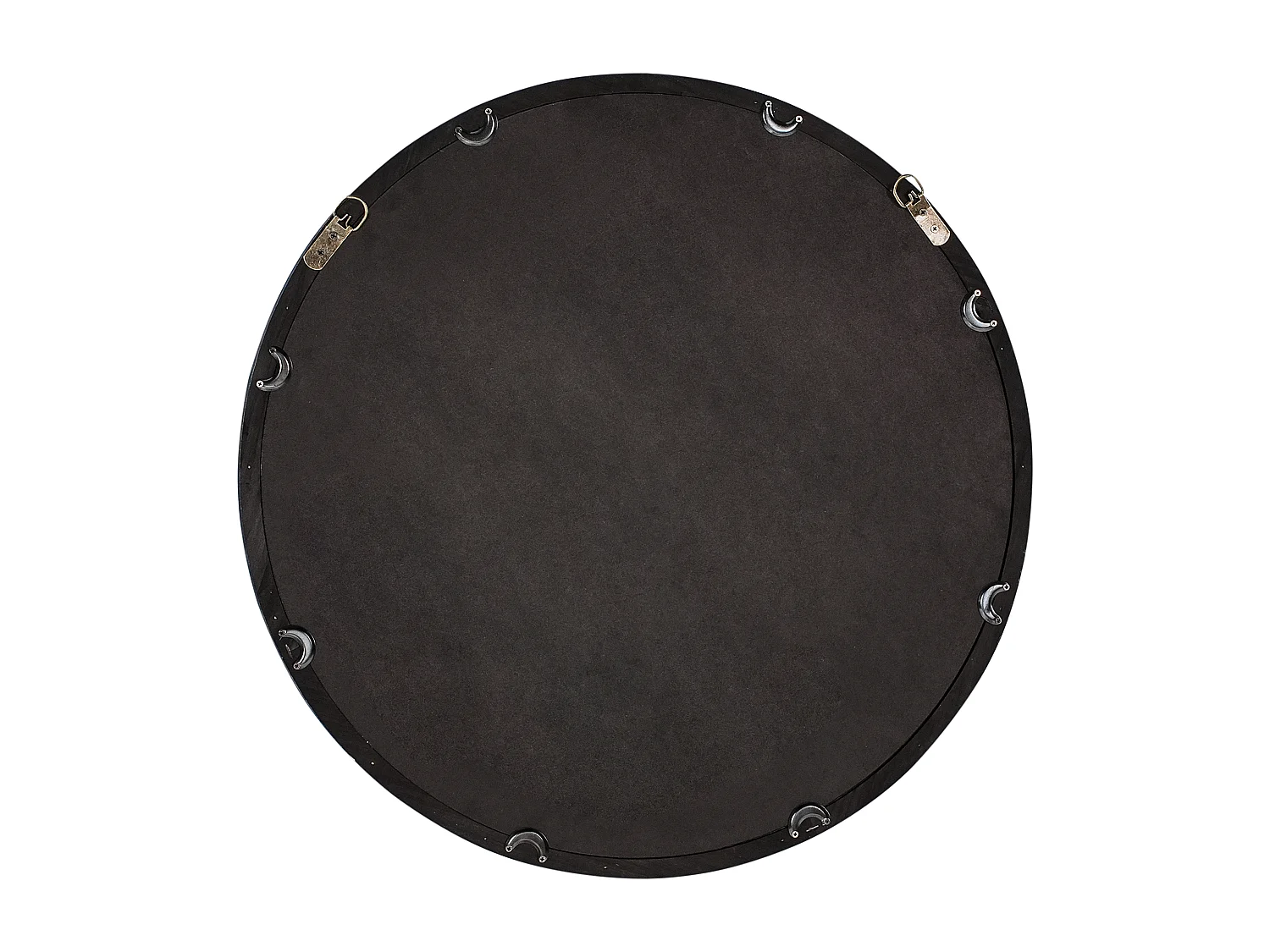 Miroir LANGON 60 cm 60 cm Bois de pin Marron foncé