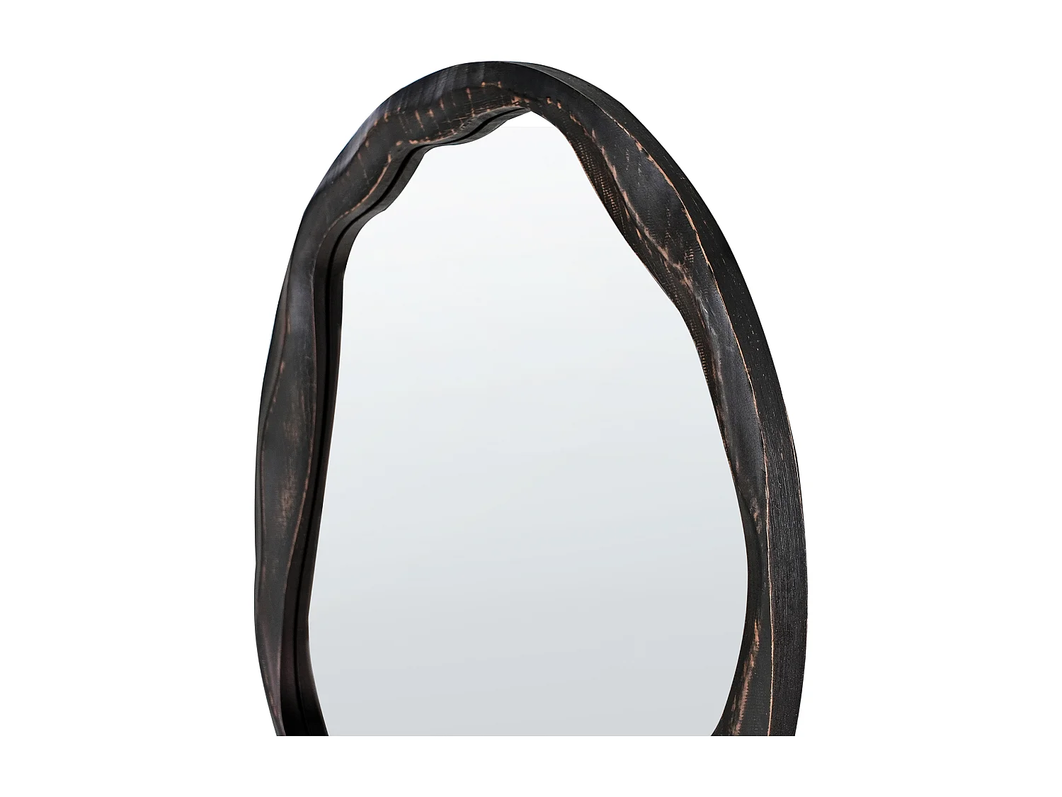 Miroir LANGON 60 cm 60 cm Bois de pin Marron foncé