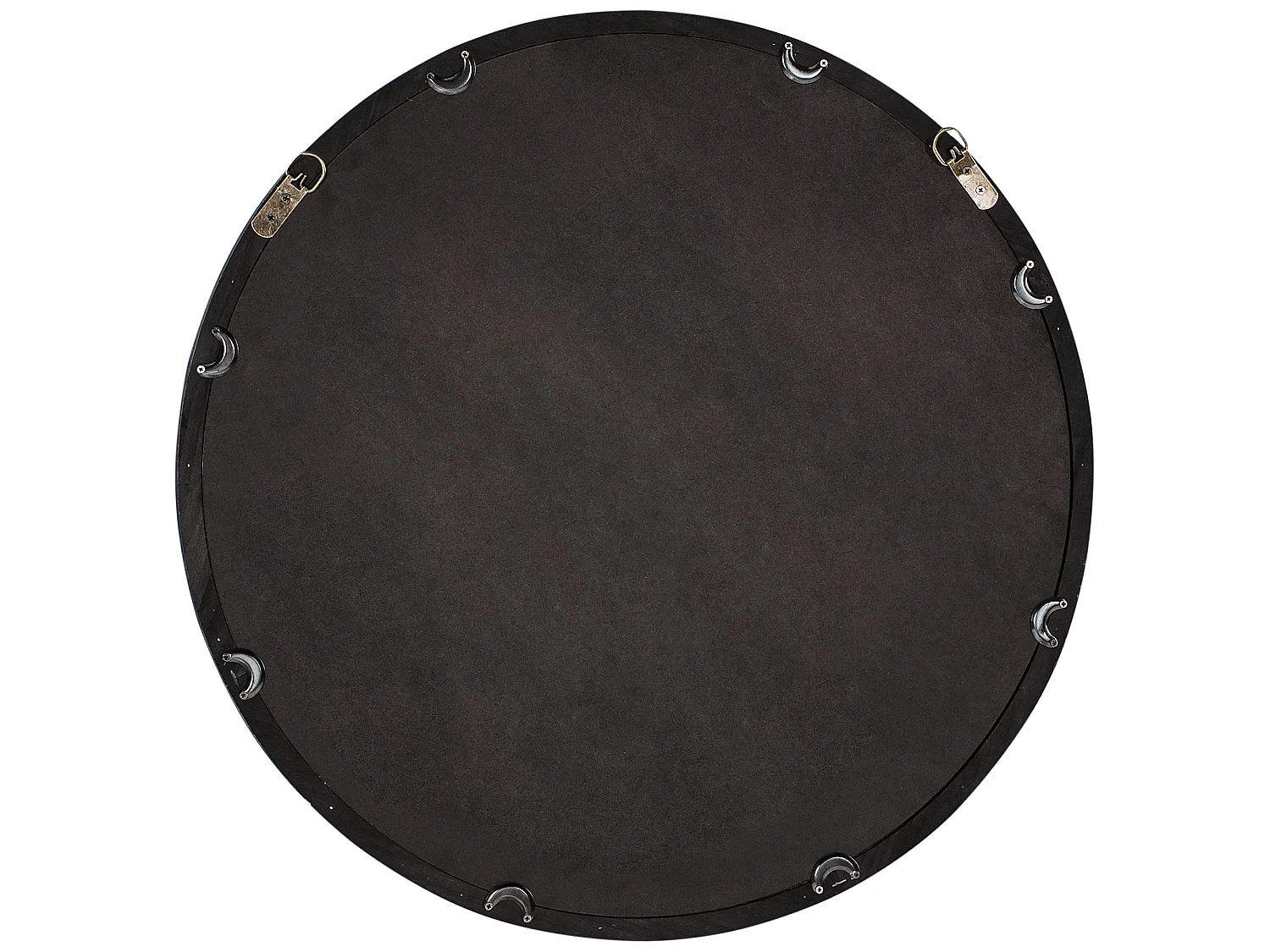 Miroir LANGON 60 cm 60 cm Bois de pin Marron foncé
