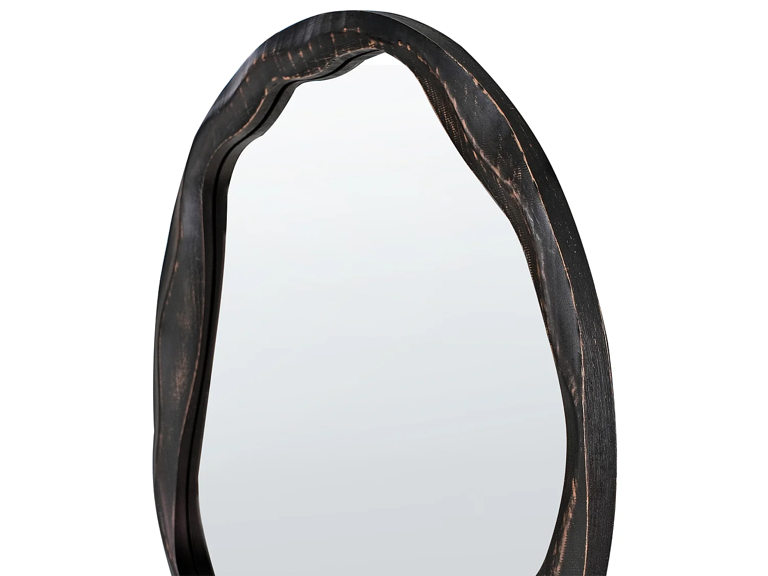Miroir LANGON 60 cm 60 cm Bois de pin Marron foncé
