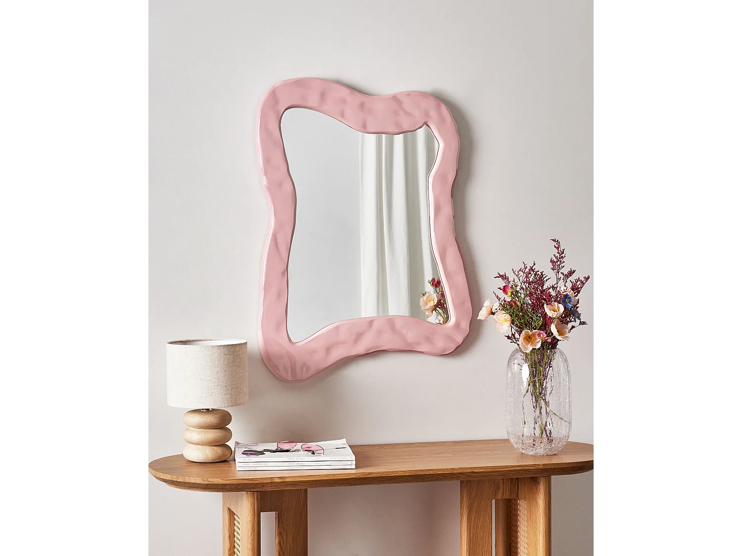 Miroir PENCRAN 60 cm 80 cm Rose