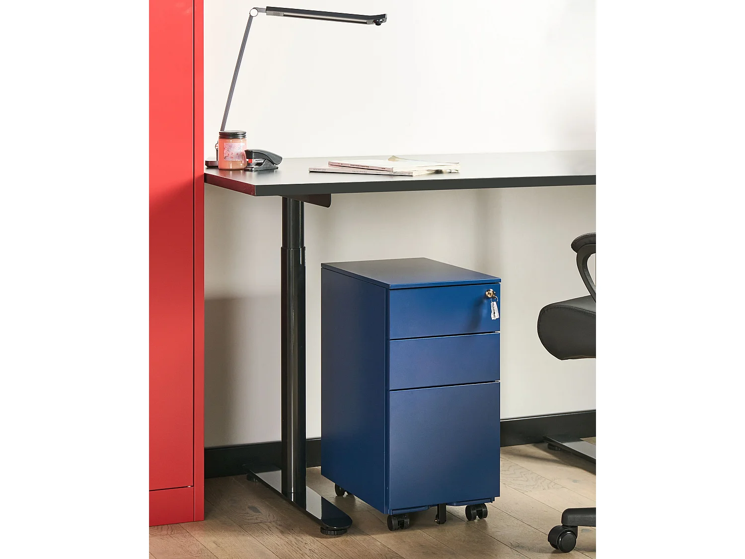 Meuble de rangement BOLSENA Métal Bleu