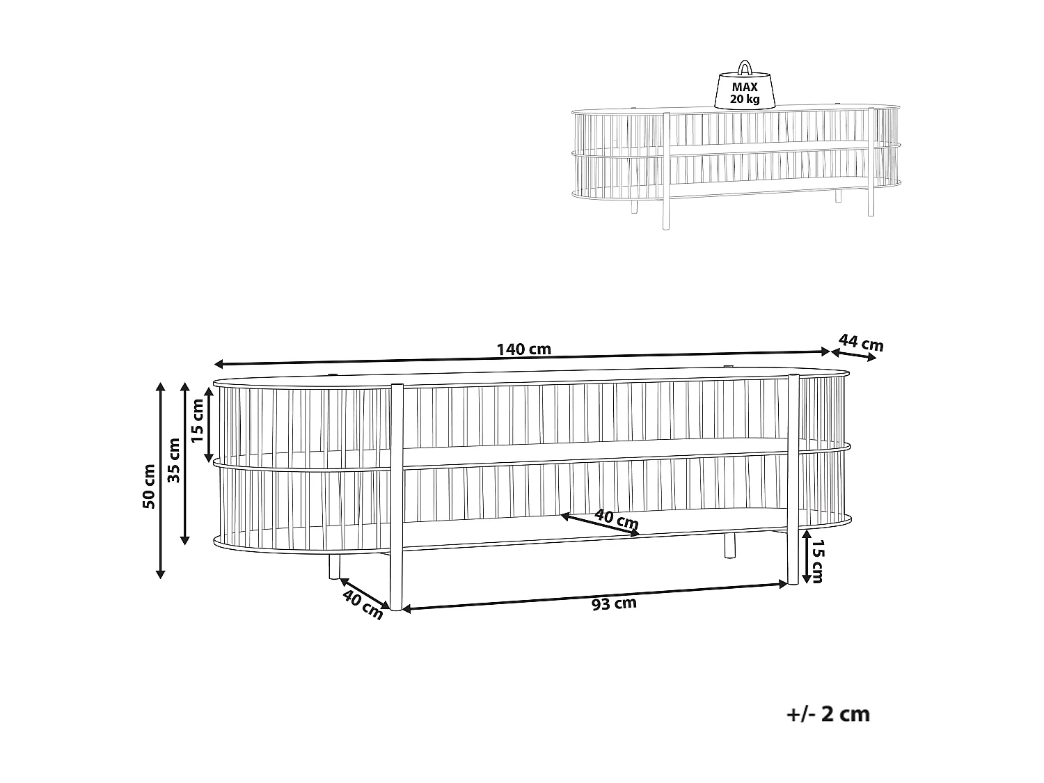 Meuble TV BIRSON Noir