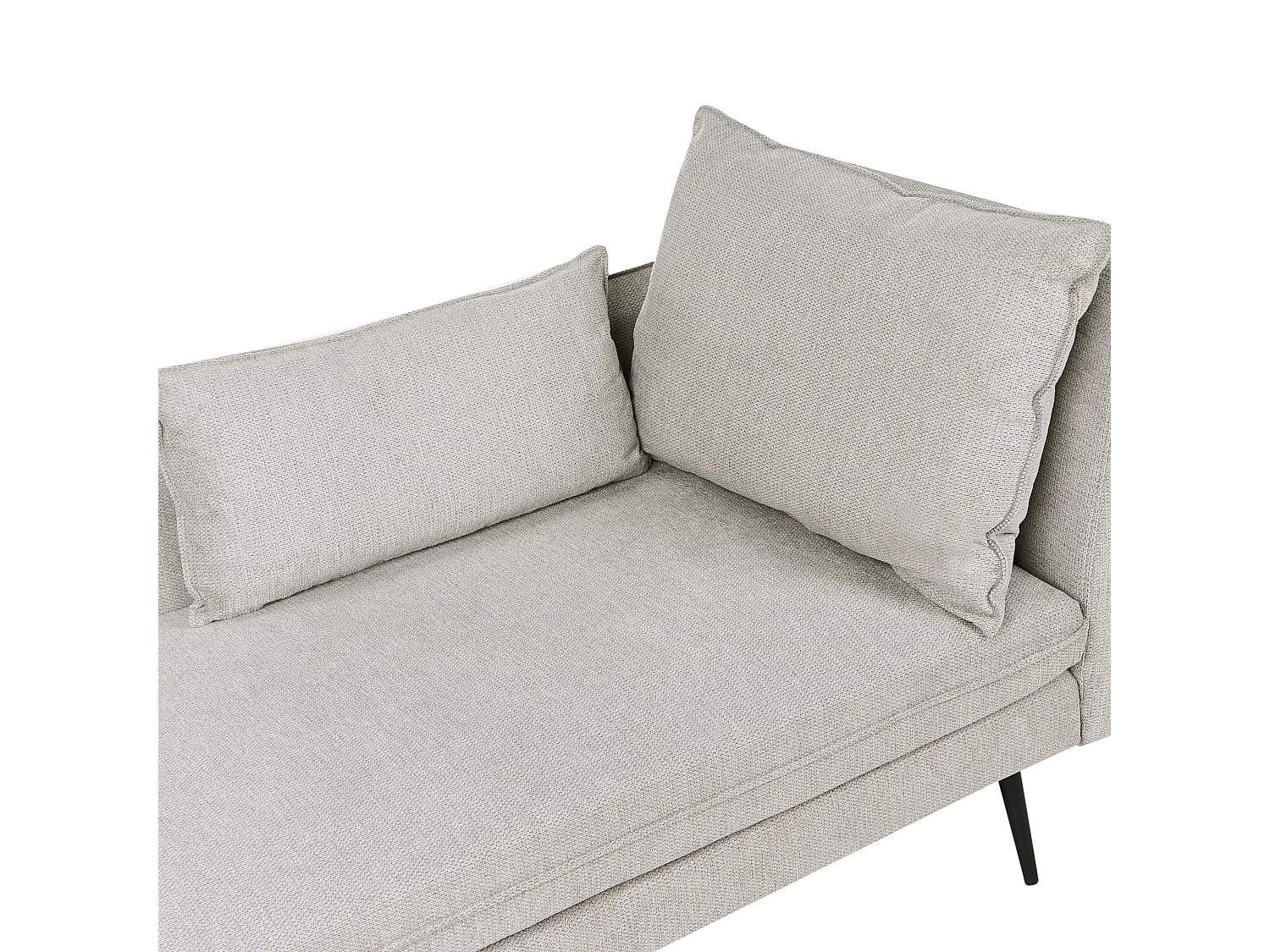 Chaise longue côté droit YERRES Tissu Gris