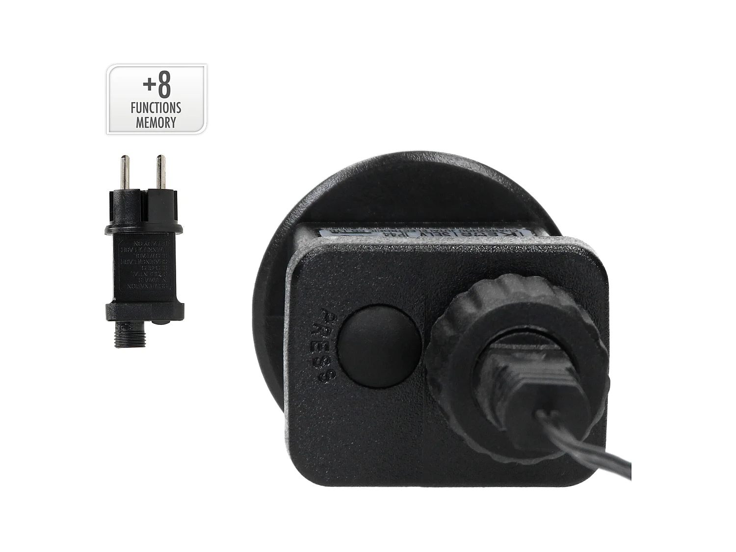 ECD Germany LED Lichterkranz Ø38cm, 300 LEDs, Warmweiß, 8 Modi, IP44 Innen/Außen, Türkranz Fensterkranz Hängekranz Ring Weihnachten Weihnachtsdeko