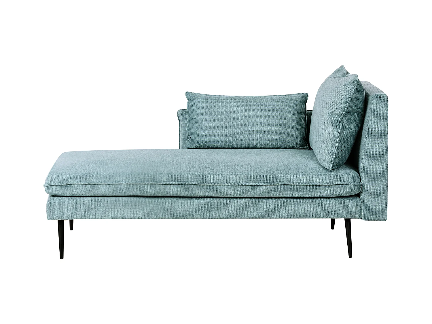 Chaise longue côté droit YERRES Tissu Bleu clair