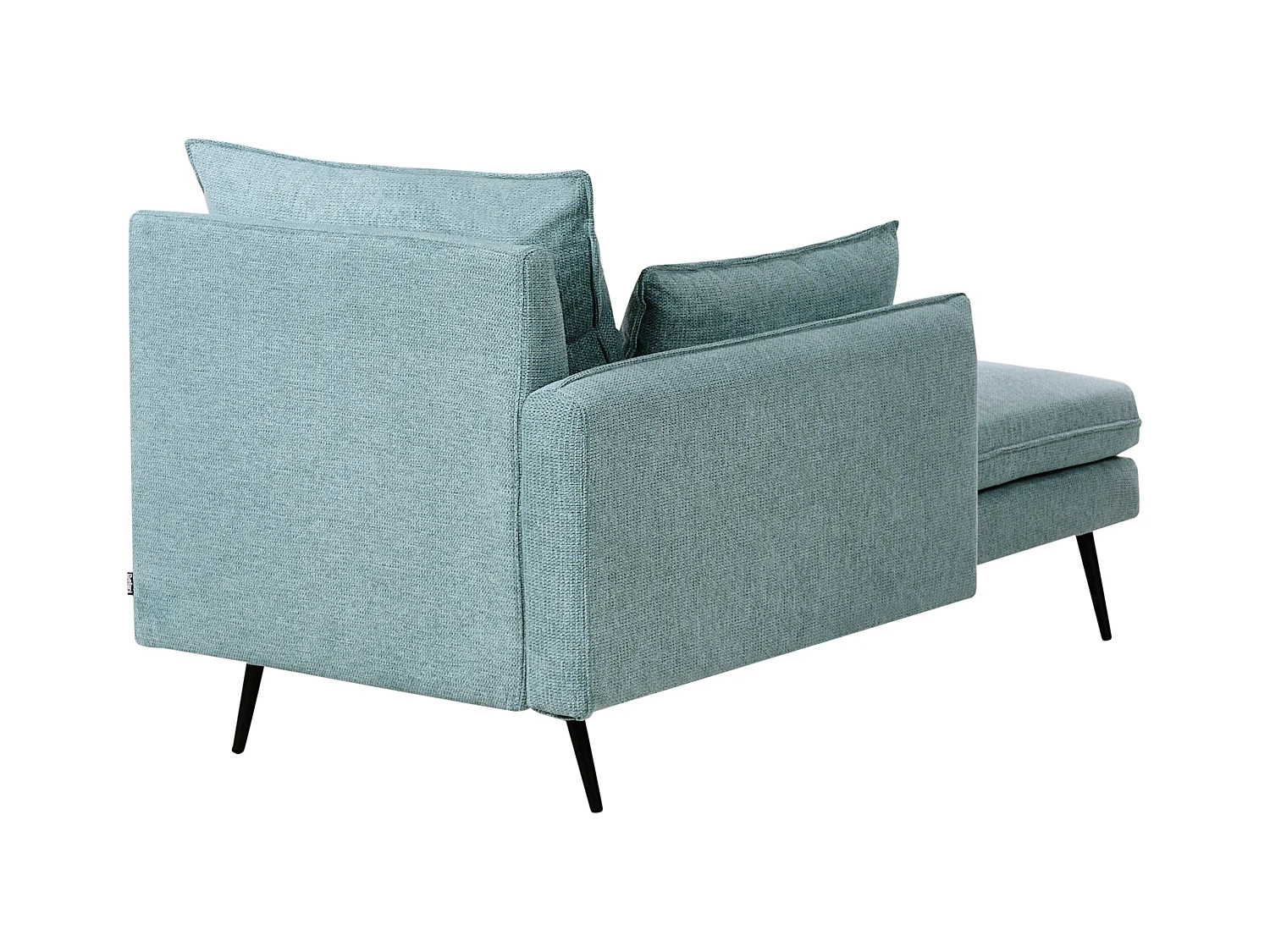 Chaise longue côté droit YERRES Tissu Bleu clair