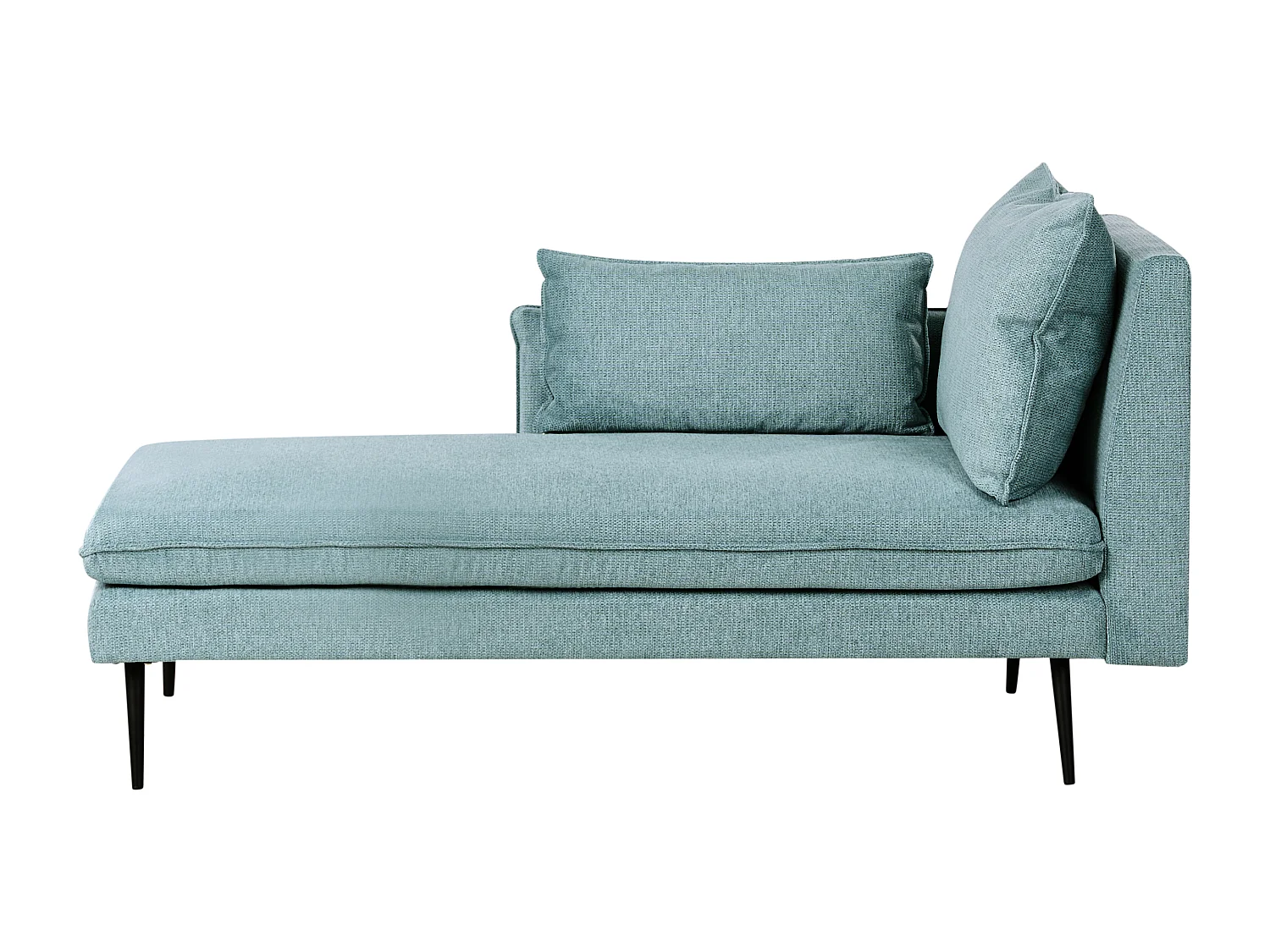 Chaise longue côté droit YERRES Tissu Bleu clair