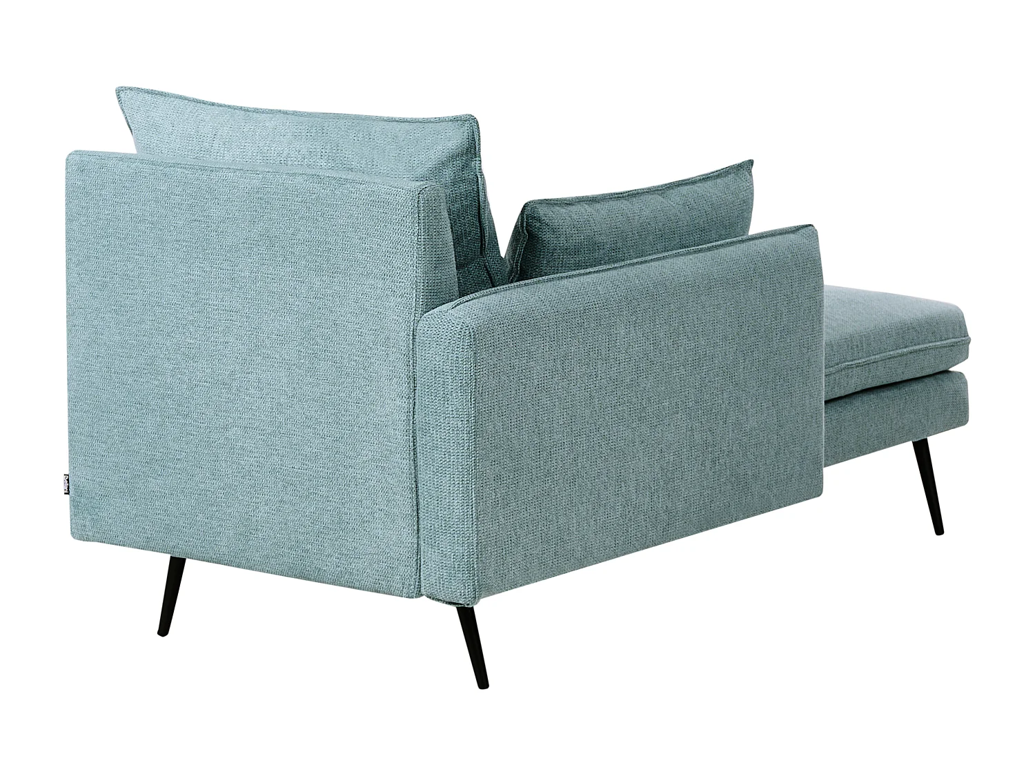 Chaise longue côté droit YERRES Tissu Bleu clair