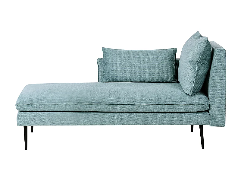 Chaise longue côté droit YERRES Tissu Bleu clair
