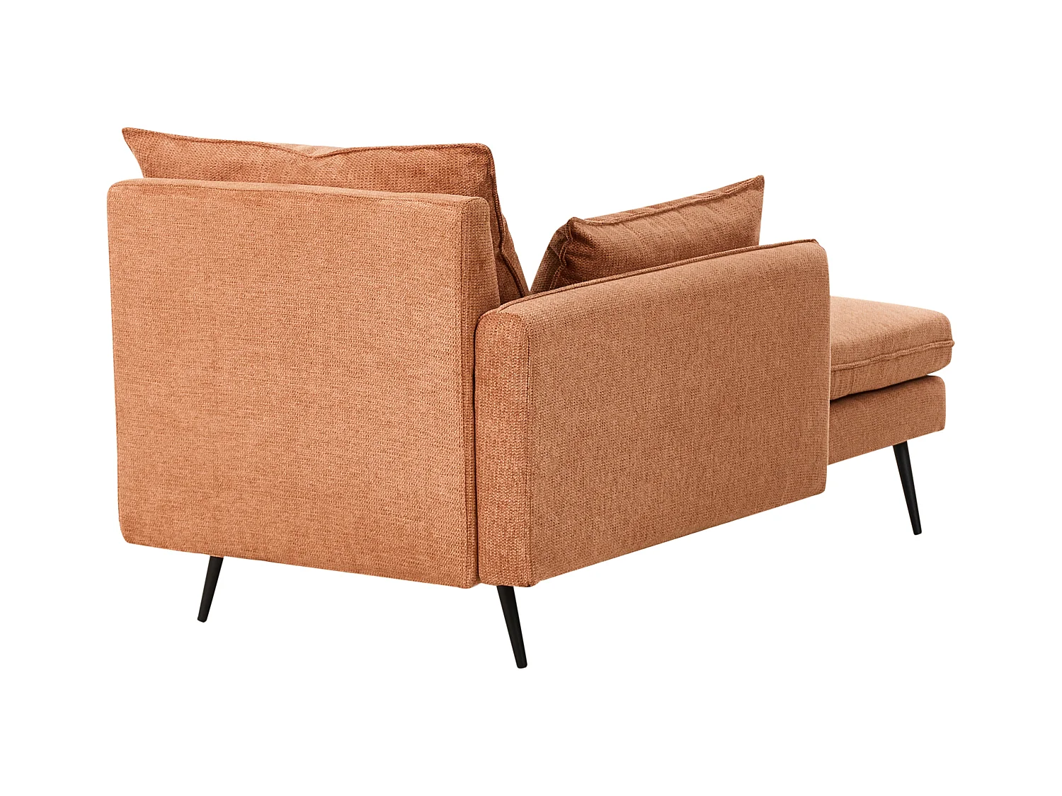 Chaise longue côté droit YERRES Tissu Orange