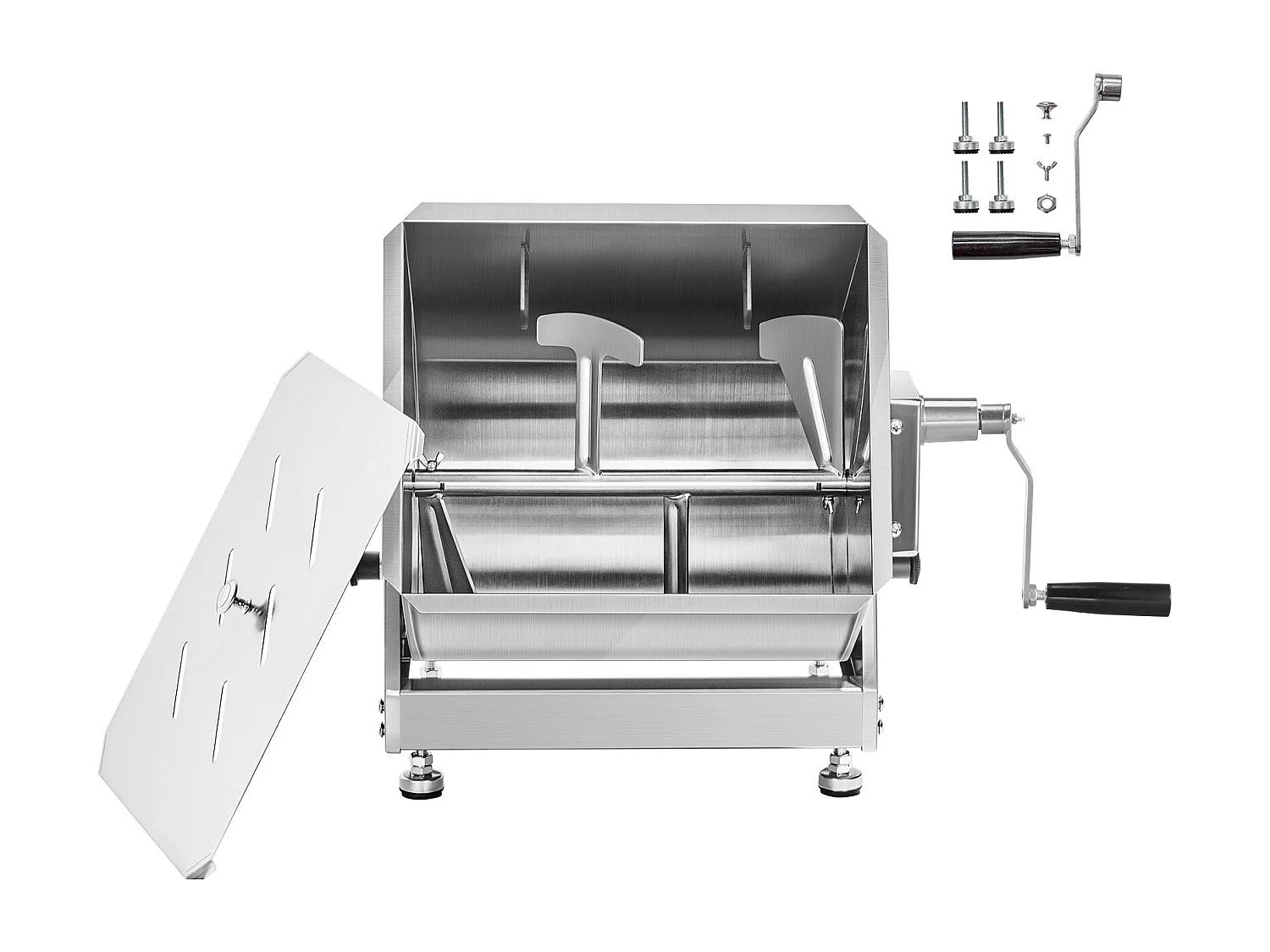 Mezclador de Carne SucceBuy, 30 L con Cubeta Basculante para la Transformación de la Carne Picada