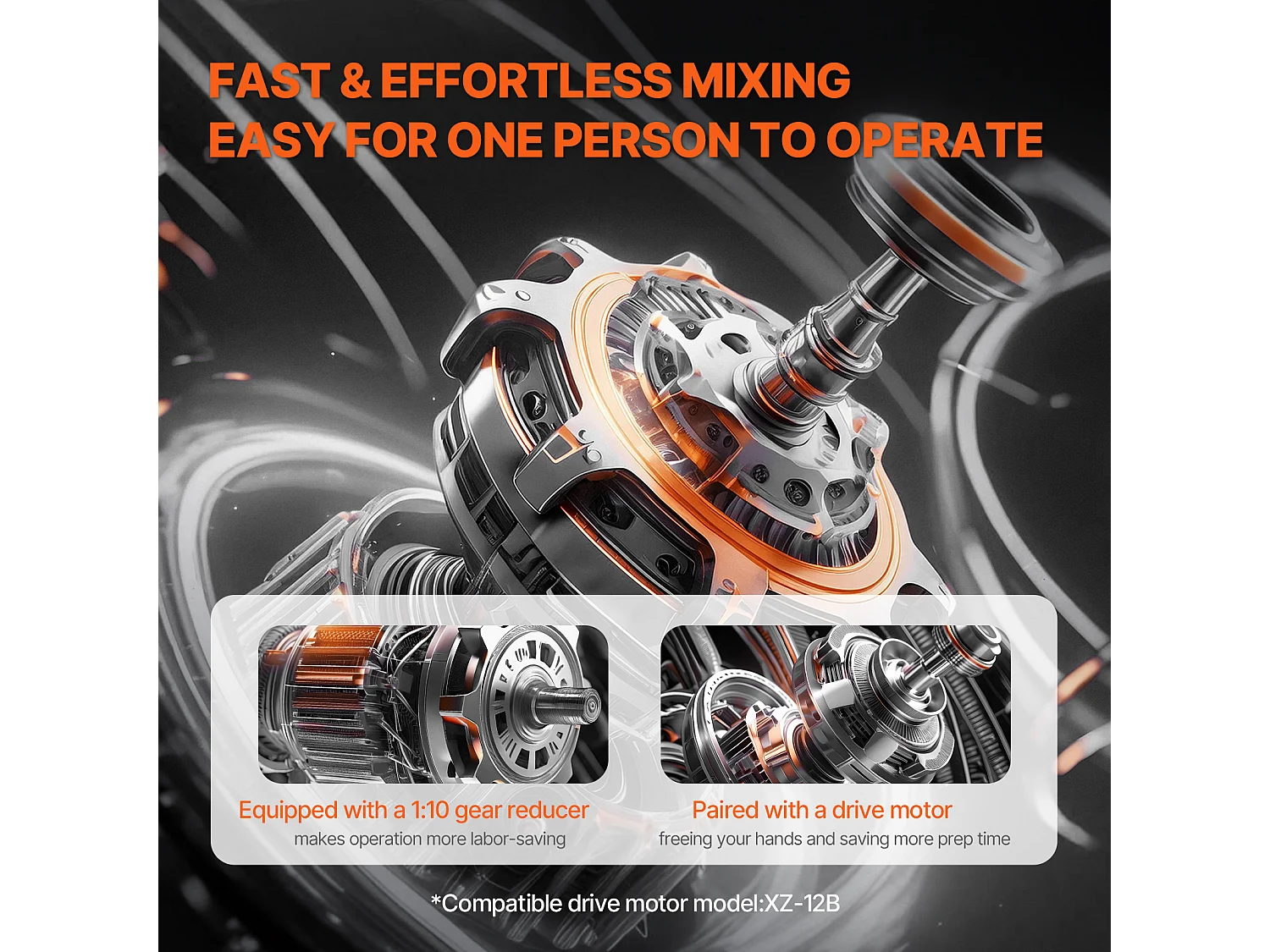 Mezclador de Carne Manual SucceBuy, 60 L para Carne Picada y Transformación, de Acero Inoxidable de Alta Calidad de Grado 201