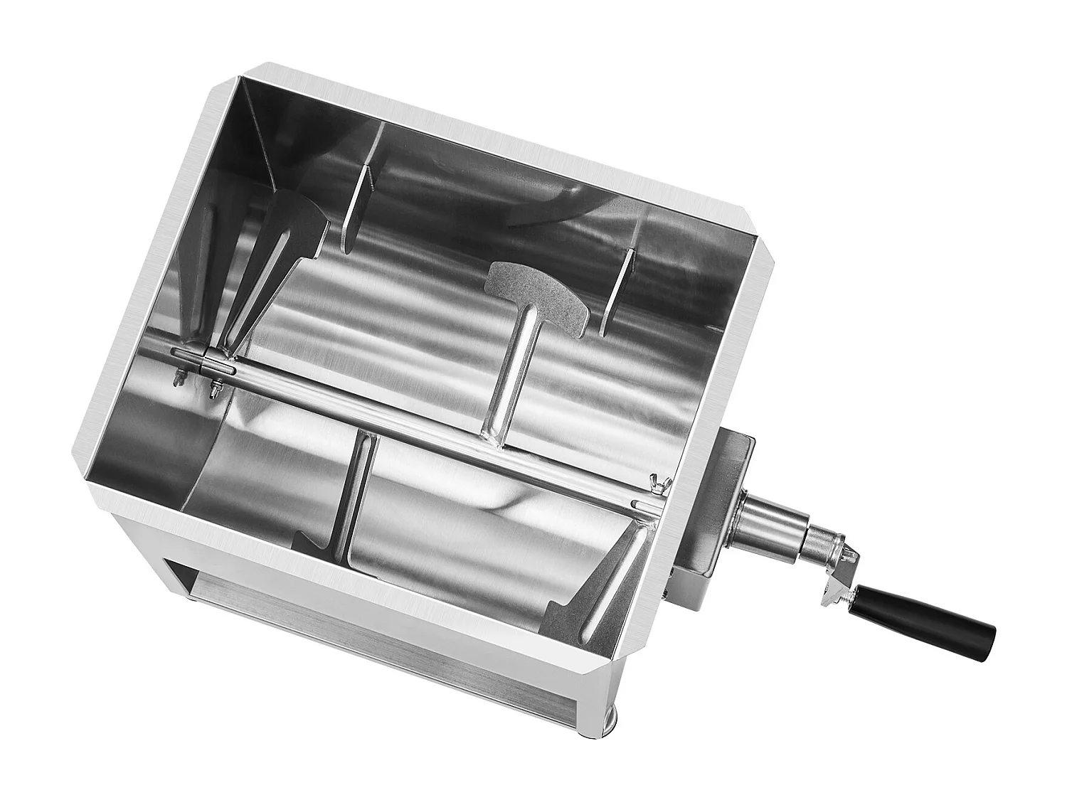 Mezclador de Carne Manual SucceBuy, 60 L para Carne Picada y Transformación, de Acero Inoxidable de Alta Calidad de Grado 201