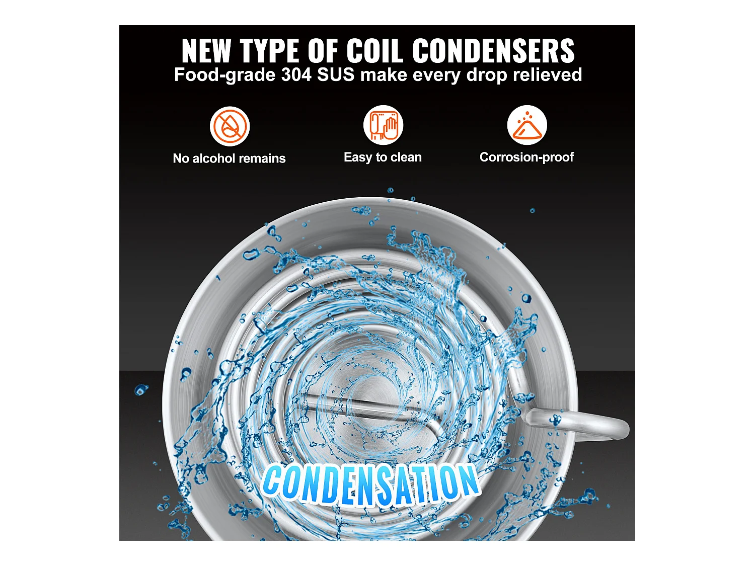 Distillateur d'Alcool SucceBuy 70L Machine Équipement de Brassage pour la Distillation à Domicile de Whisky DIY, Acier Inoxydable