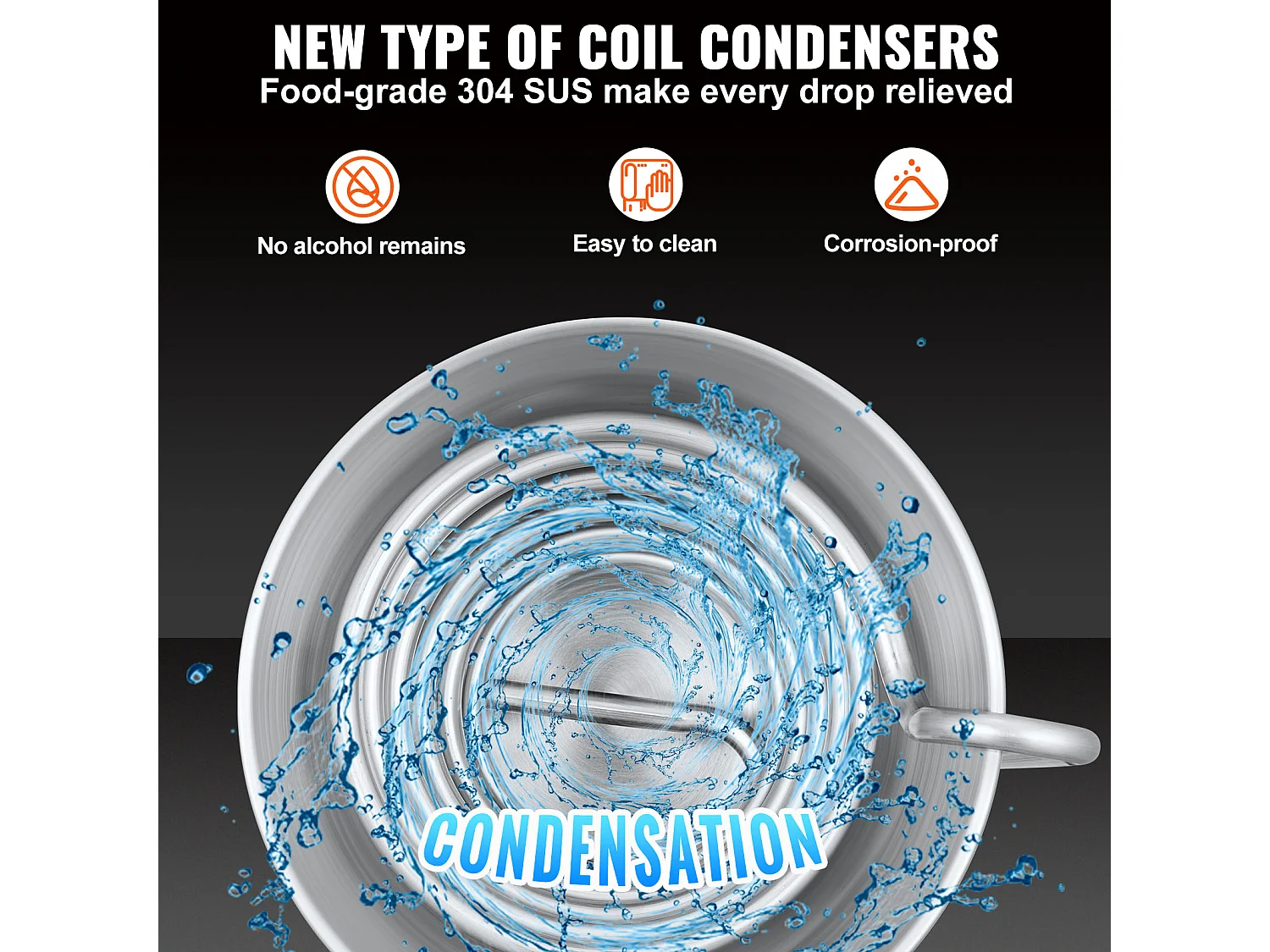 Distillateur d'Alcool SucceBuy 70L Machine Équipement de Brassage pour la Distillation à Domicile de Whisky DIY, Acier Inoxydable
