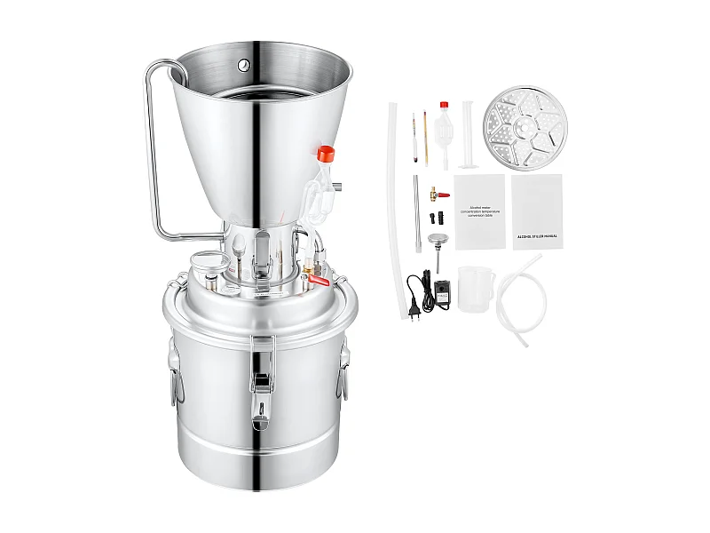 Distillatore di Alcool SucceBuy 70L Macchina Equipaggiamento per Birra per la Distillazione a Casa di Whisky DIY, Acciaio Inossidabile