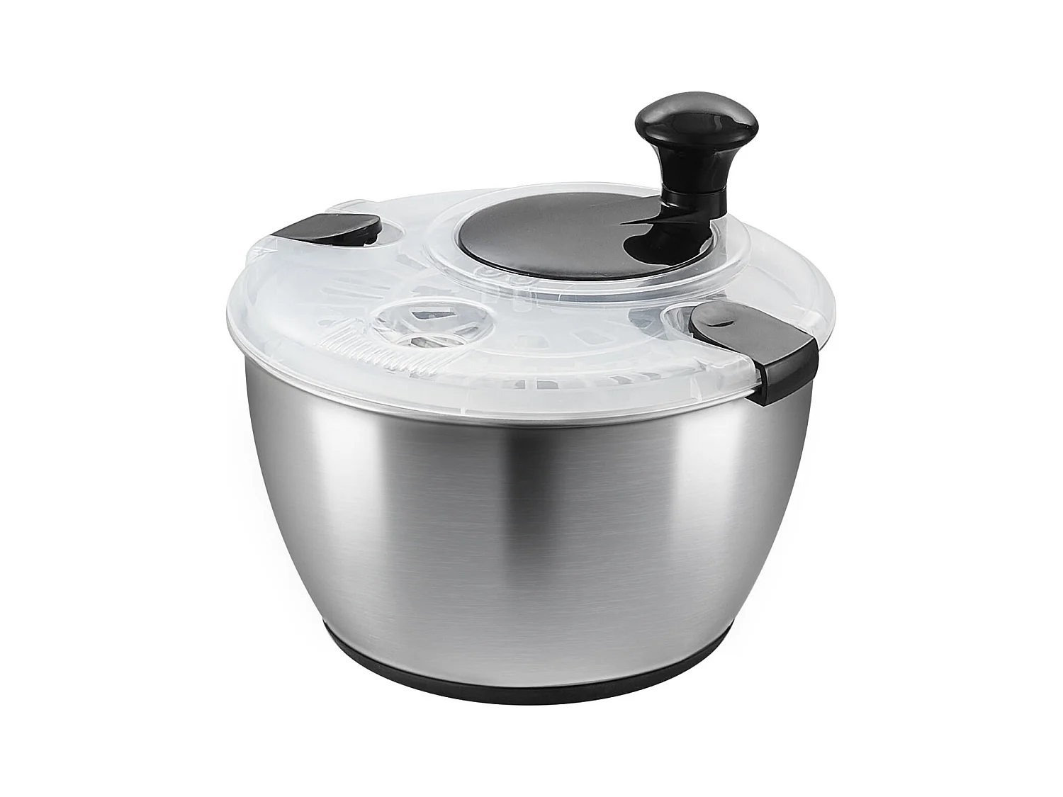 Essoreuse à Salade, SucceBuy Essoreuse à Salade en Acier Inoxydable 4,5 L, Séchoir à Légumes sans BPA