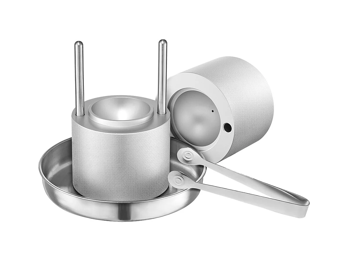 Forma de Gelo SucceBuy Prensa de Gelo, Kit de Máquina de Gelo de 5.3 cm para Uísque, Prata, Ideal para Bebidas e Festas