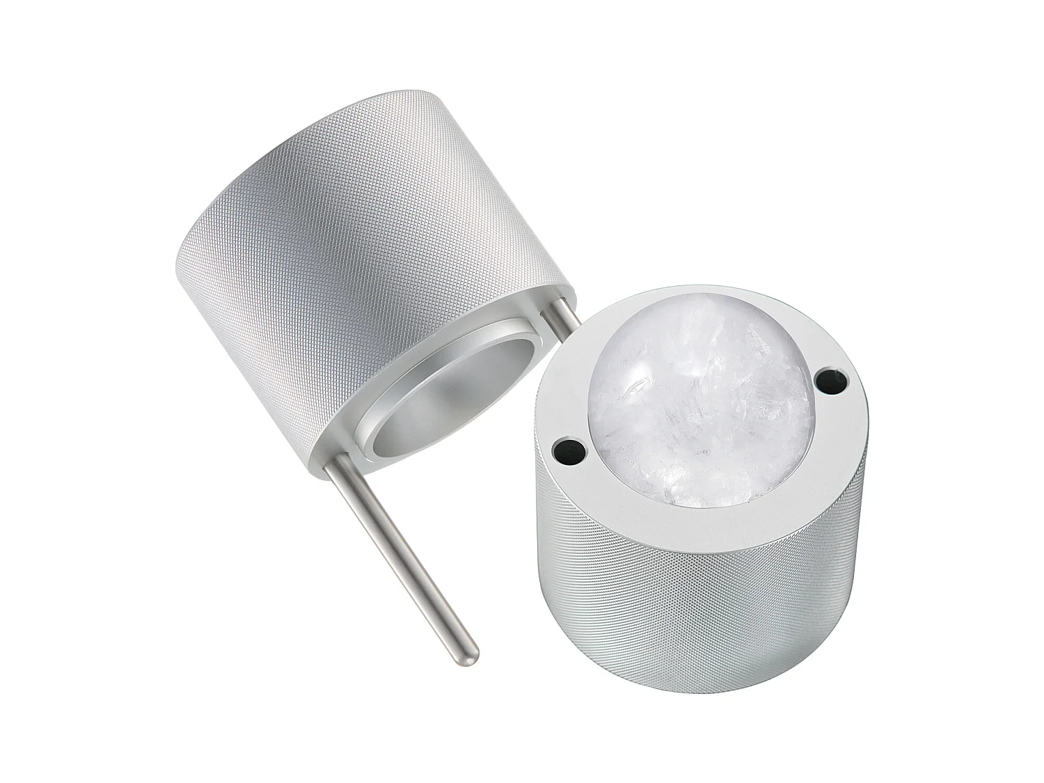 Forma de Gelo SucceBuy Prensa de Gelo, Kit de Máquina de Gelo de 5.3 cm para Uísque, Prata, Ideal para Bebidas e Festas