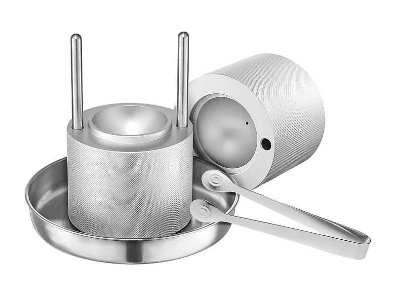 Ijsvorm SucceBuy Ijspers, Ijsmachine Kit van 5.3 cm voor Whisky, Zilver, Ideaal voor Dranken en Feesten