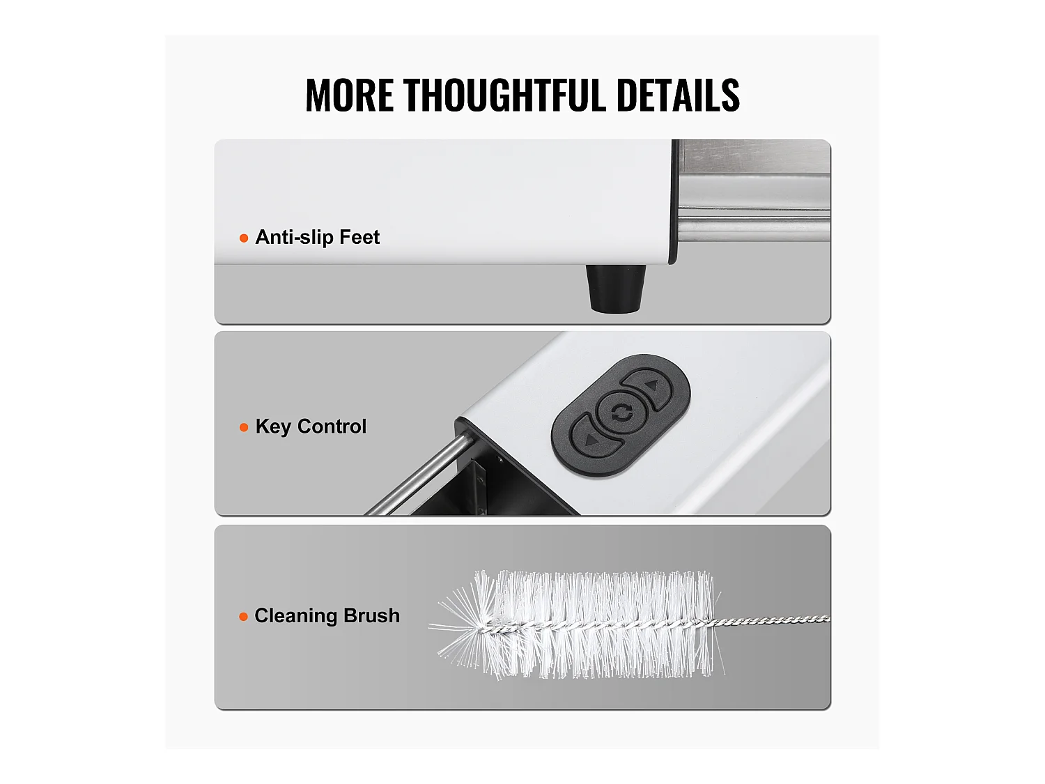 Coupe-Frites électrique SucceBuy, Hachoir à Pommes de Terre et Légumes en Acier Inoxydable