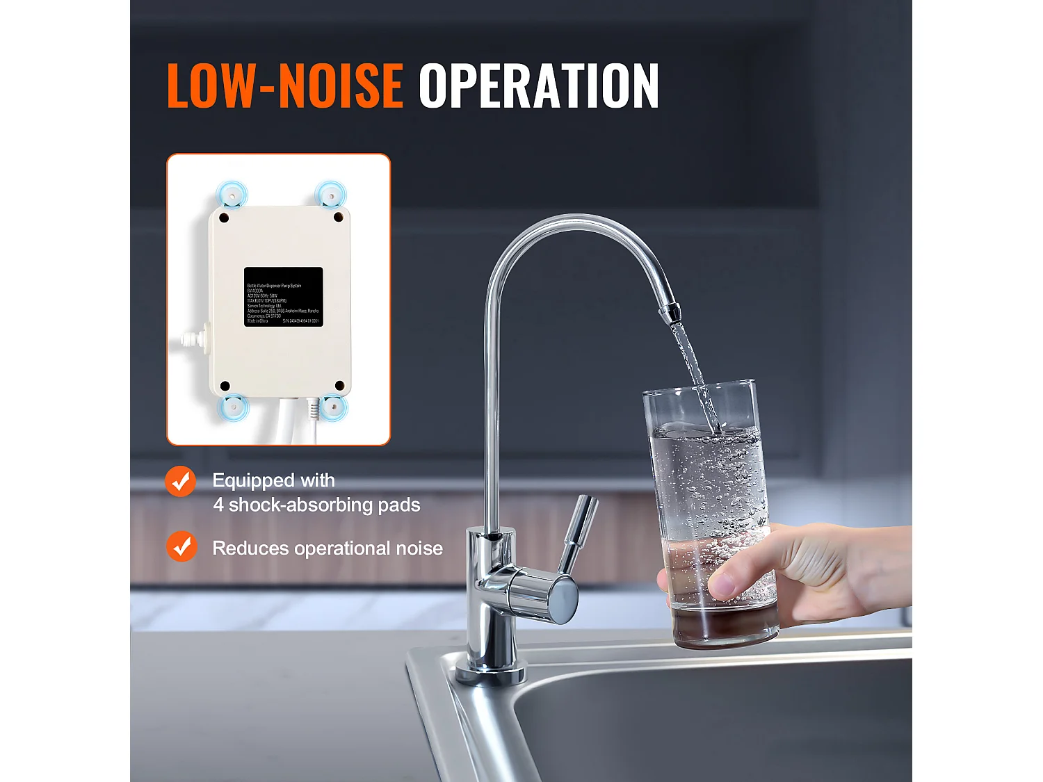 Système de Pompe de Distribution d’Eau SucceBuy, Distributeur d'Eau électrique, 3,78 l/min, 35W