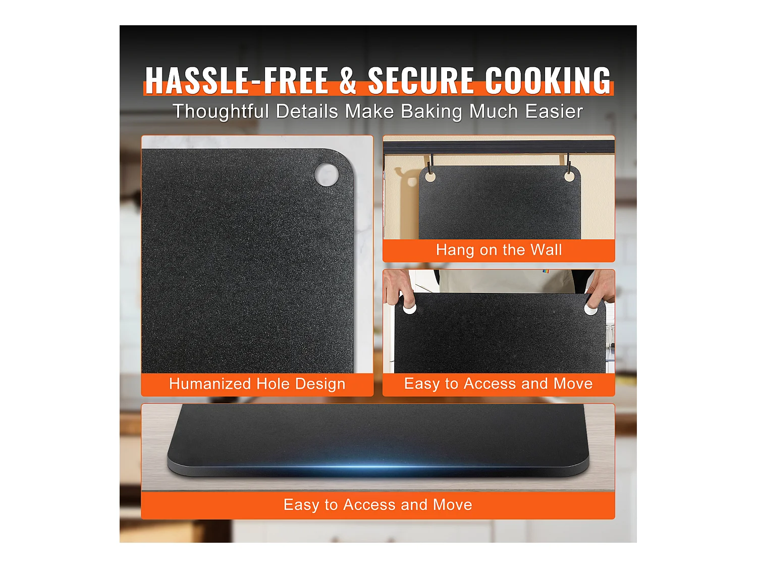 Pierre à Pizza, SucceBuy Pierre à Pizza Pré-assaisonnée 40,6 × 36,8 × 1 cm