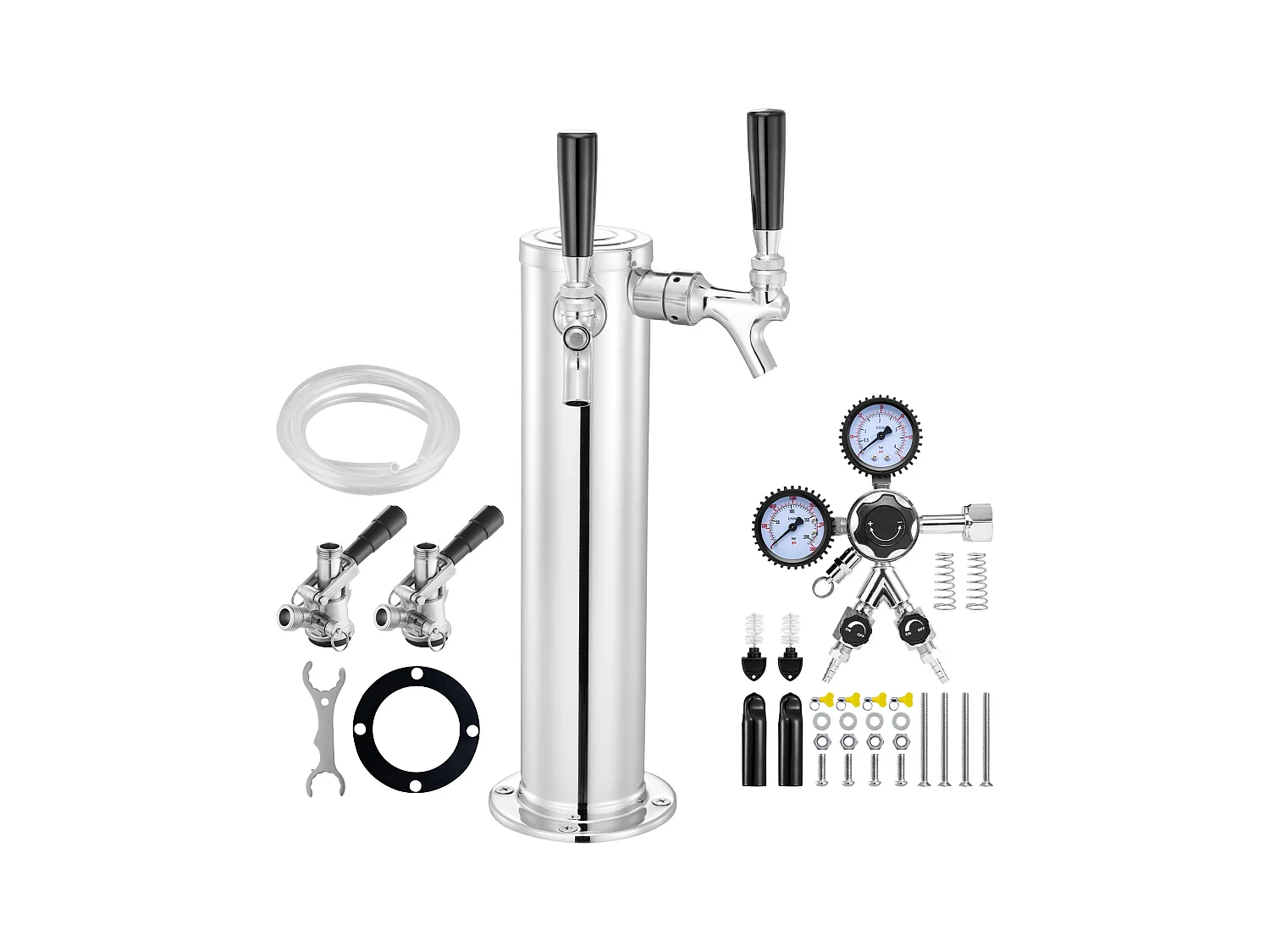 Kit de Fût à Double Robinet SucceBuy, Système S et Acier Inoxydable