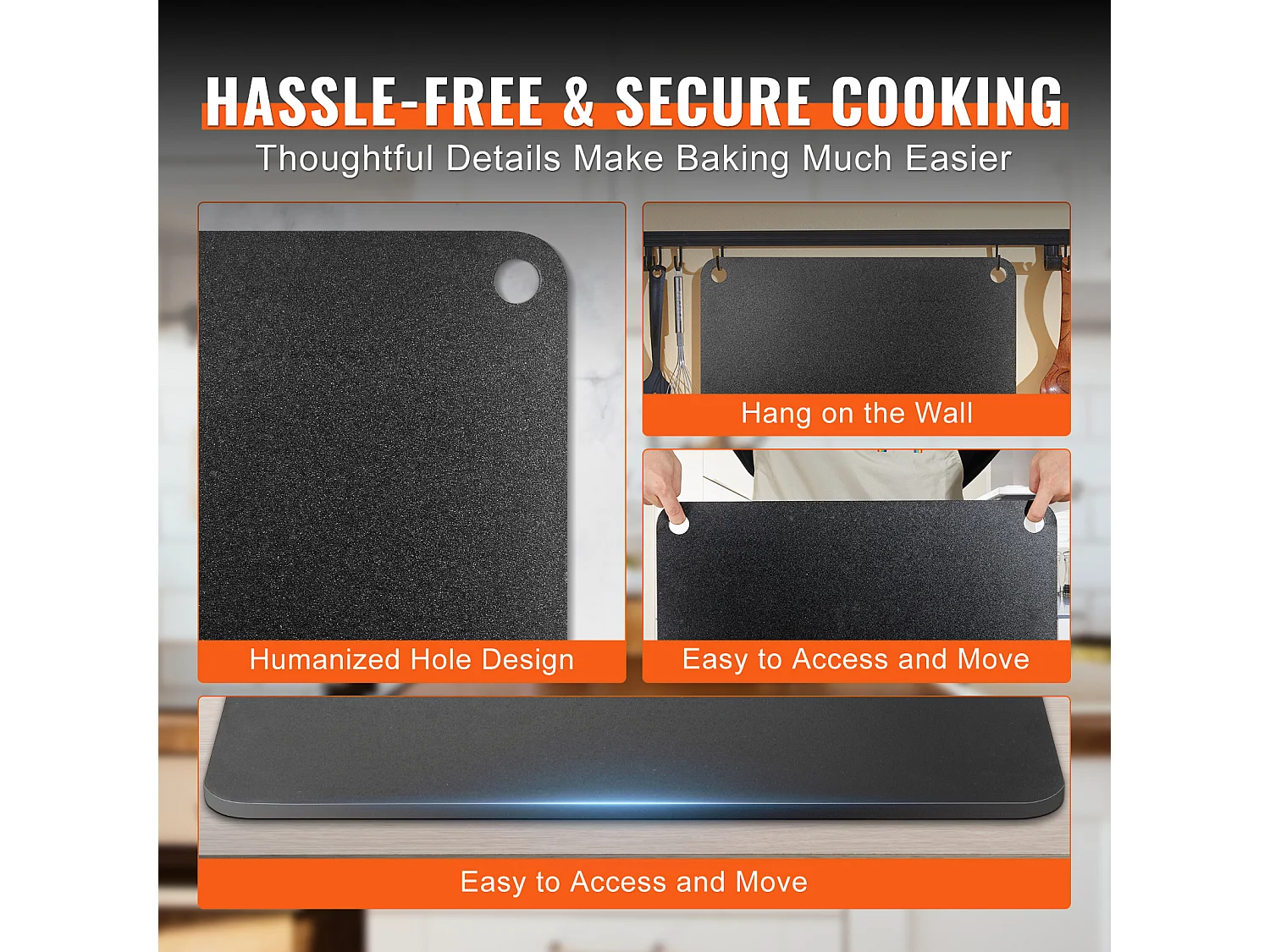 Pierre à Pizza, SucceBuy Acier à Pizza en Acier au Carbone Pré-assaisonné 50.8 x 35.5 x 1 cm