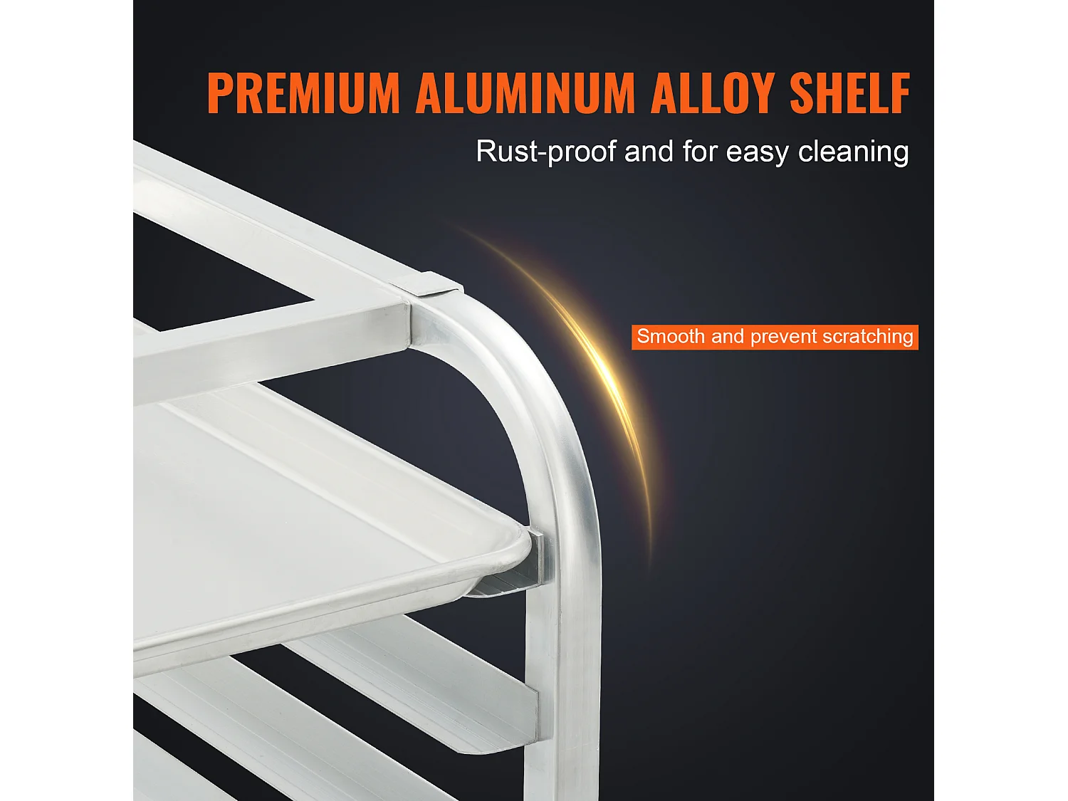 Steun SucceBuy voor Commerciële Brood voor 20 Bladen, Keukengrillen van Aluminium met Remwielen