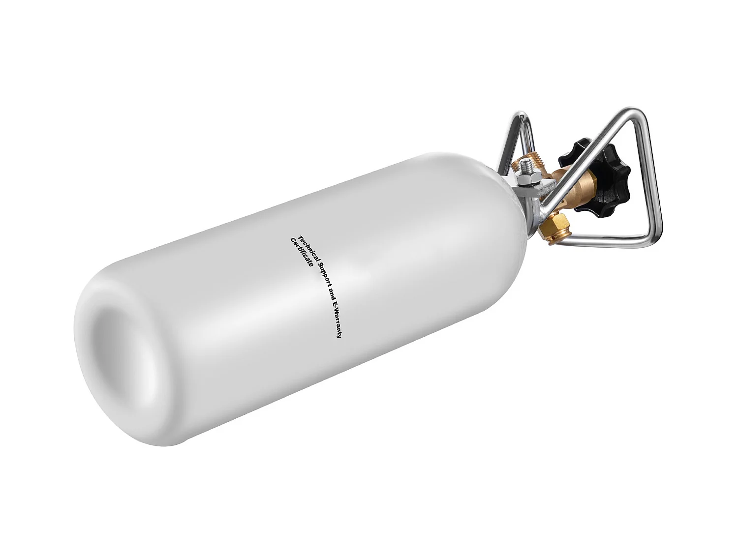 Bouteille de CO2 SucceBuy - Cylindre en Alliage d'Aluminium de 2 kg avec Valve DIN 477, Homologué TUV