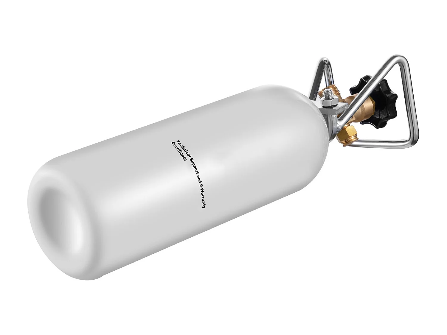 Bouteille de CO2 SucceBuy - Cylindre en Alliage d'Aluminium de 2 kg avec Valve DIN 477, Homologué TUV