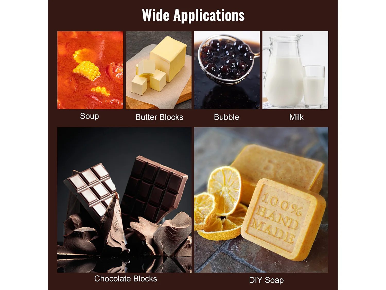 Machine à Tempérer le Chocolat SucceBuy, Réservoir Double de 4 kg, pour Repas à l'Hôtel et Boulangeries Professionnelles