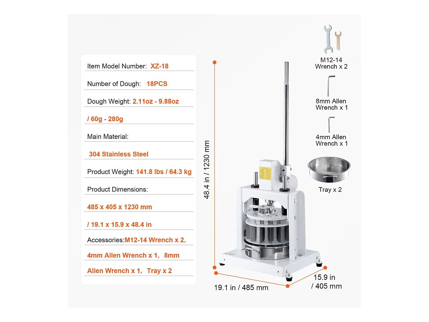 Diviseur SucceBuy de Pâte Manuel, 18 Pièces, Coupe-Pâte, Idéal pour la Fabrication du Pain de Boulangerie