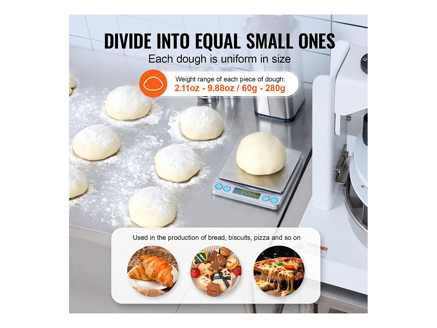 Diviseur SucceBuy de Pâte Manuel, 18 Pièces, Coupe-Pâte, Idéal pour la Fabrication du Pain de Boulangerie