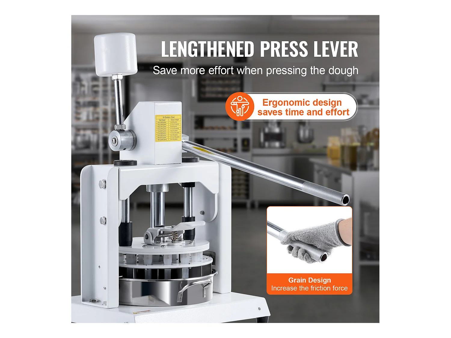 Diviseur SucceBuy de Pâte Manuel, 18 Pièces, Coupe-Pâte, Idéal pour la Fabrication du Pain de Boulangerie