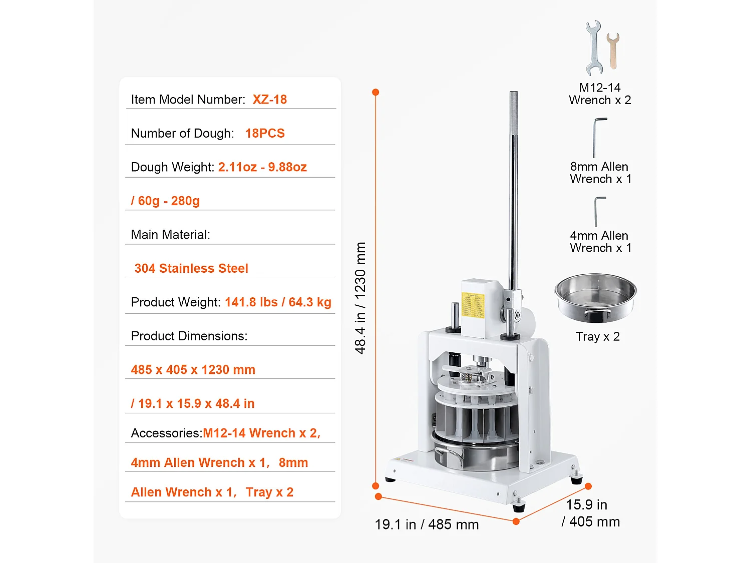 Diviseur SucceBuy de Pâte Manuel, 18 Pièces, Coupe-Pâte, Idéal pour la Fabrication du Pain de Boulangerie