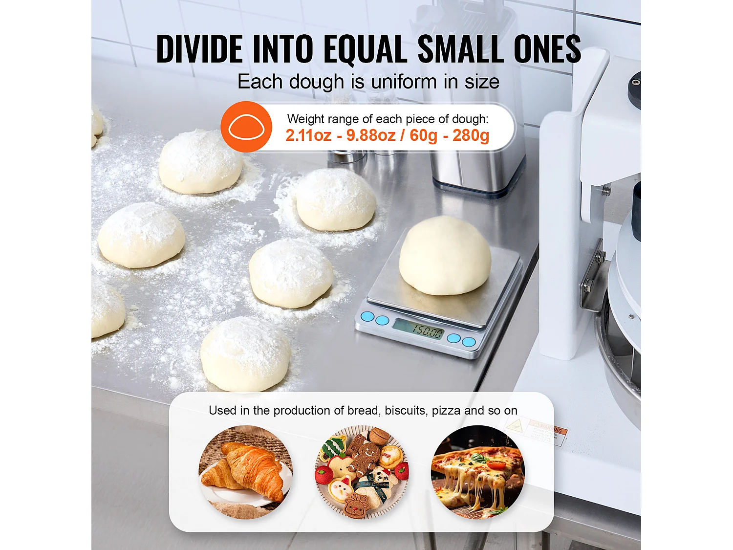 Diviseur SucceBuy de Pâte Manuel, 18 Pièces, Coupe-Pâte, Idéal pour la Fabrication du Pain de Boulangerie