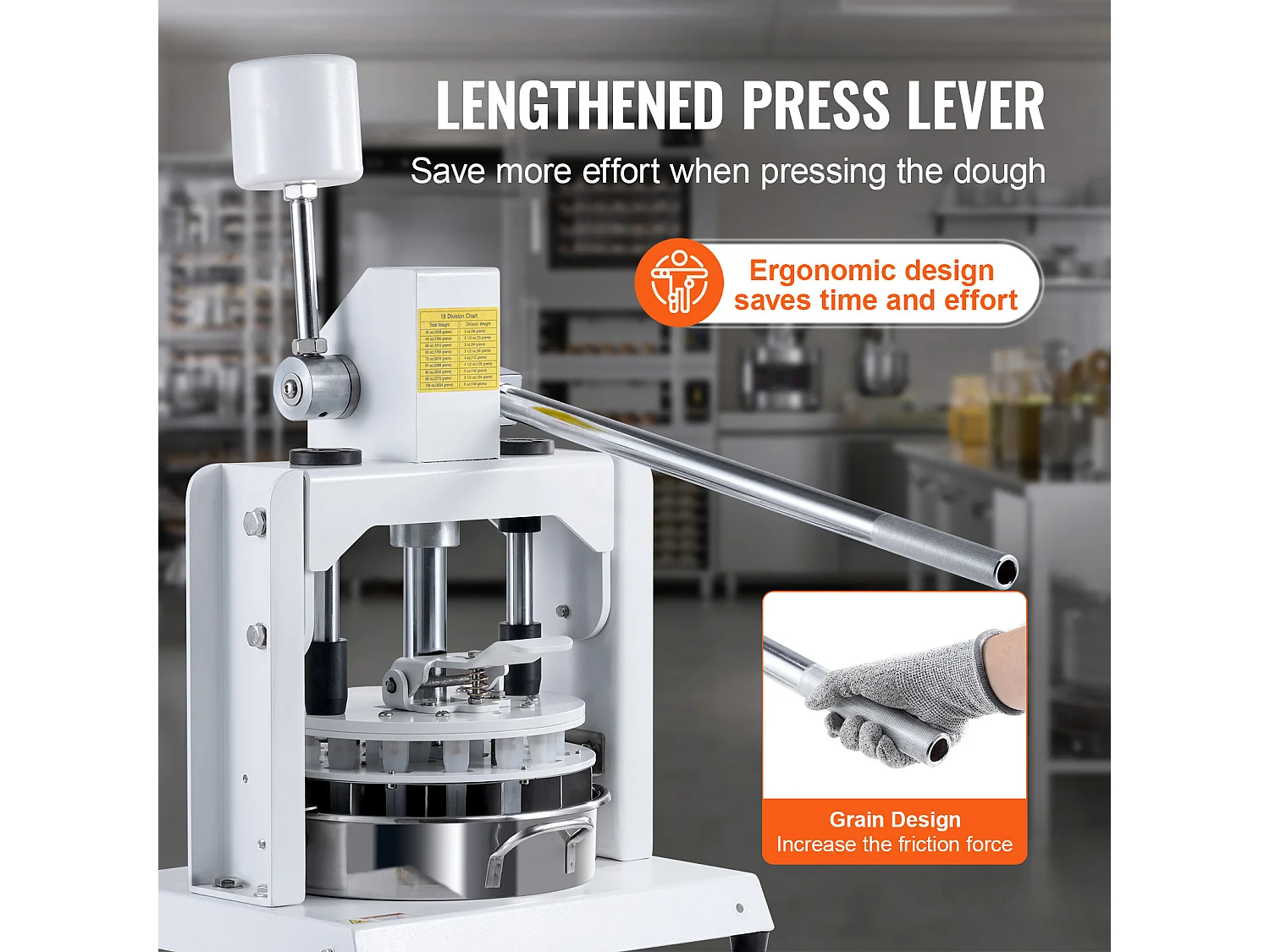 Diviseur SucceBuy de Pâte Manuel, 18 Pièces, Coupe-Pâte, Idéal pour la Fabrication du Pain de Boulangerie