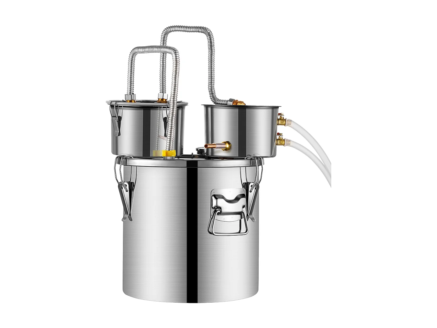 Distillateur d'Alcool SucceBuy, Alambic à Alcool en Acier Inoxydable, Kit de Distillateur à Double Condensateur, 50 L