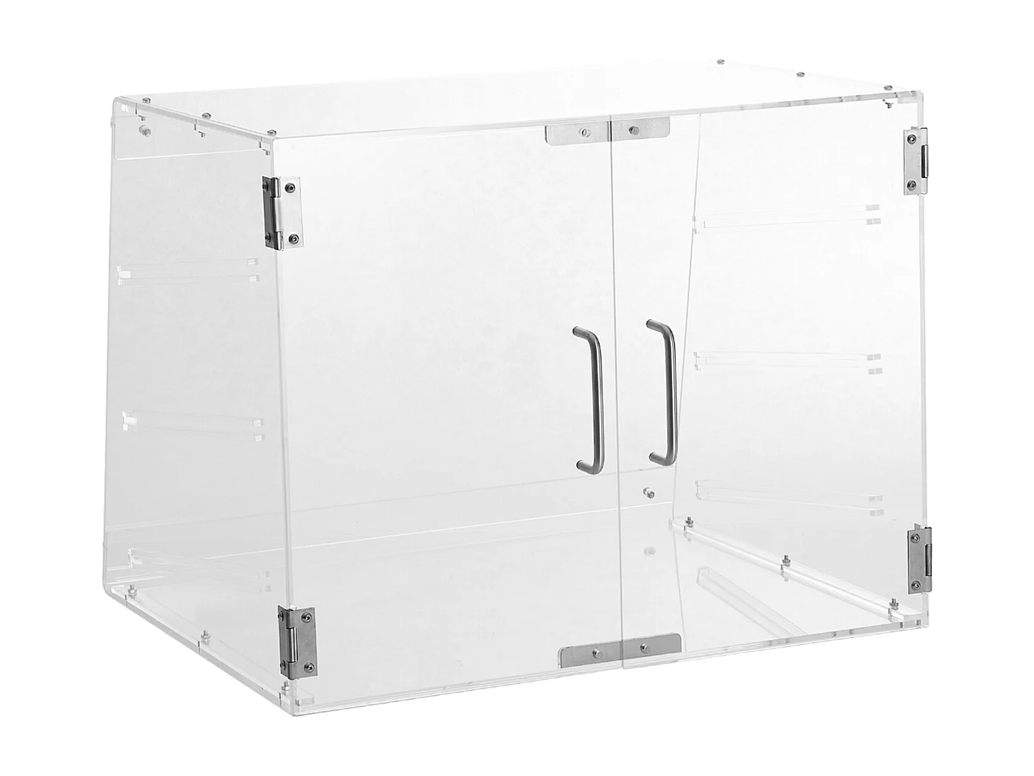 Vitrine SucceBuy de Boulangerie en Acrylique à 3 Niveaux, Vitrine de Comptoir pour Pâtisseries et Beignets, Porte Arrière